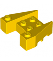 Yellow Wedge 3 1/2 x 4 with Stud Notches