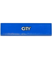 Blue Tile 1 x 4 with Silver 'CITY' on Blue Background Pattern (Sticker) - Set 60075