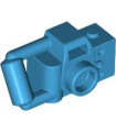 Dark Azure Minifigure, Utensil Camera Handheld Style with Extended Bar Handle