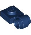 Dark Blue Plate, Modified 1 x 1 with Light Attachment - Thick Ring
