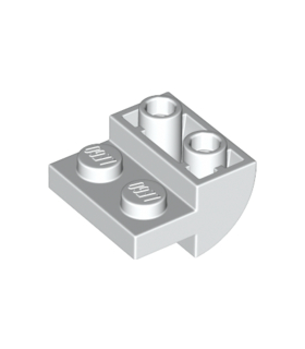 White Slope, Curved 2 x 2 Inverted