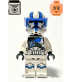 Clone Heavy Trooper, 501st Legion (Phase 2) - White Arms, Blue Visor, Backpack, Nougat Head, Helmet with Holes