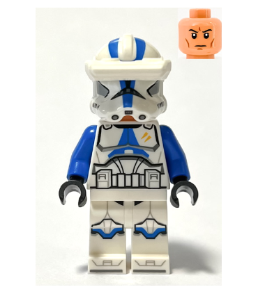Clone Trooper Specialist, 501st Legion (Phase 2) - Blue Arms, Macrobinoculars, Nougat Head, Helmet with Holes