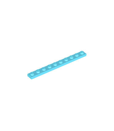 Medium Azure Plate 1 x 10