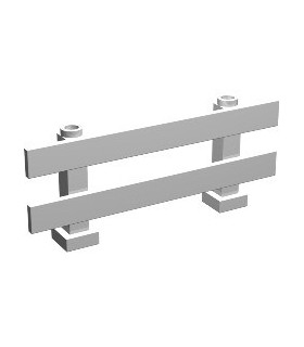 White Fence 1 x 8 x 2 2/3