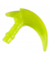 Trans-Neon Green Minifigure, Weapon Hook with Bar