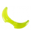 Trans-Neon Green Minifigure, Weapon Hook with Double Blades