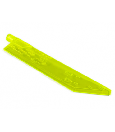 Trans-Neon Green Propeller 1 Blade 14L with Axle Hole (Sword Blade)