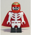 Skeleton - Red Cape and Helmet, Bent Arms, Black Square Foot (Douglas Elton / El Fuego)