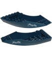 Dark Blue Cockpit 10 x 6 x 2 Curved with 'Maria' Pattern on Both Sides (Stickers) - Set 70419