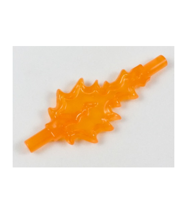 Trans-Orange Power Burst, Bolt Large with Bar Ends