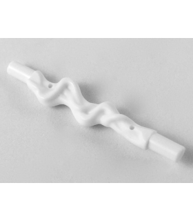 White Minifigure, Weapon Web Effect, Long and Narrow, Bars at Both Ends