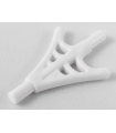 White Minifigure, Weapon Web Effect, Two Branches, Bars on Each End