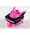 Dark Pink Minifigure, Head, Modified Alien Rat with Black VR Visor Pattern