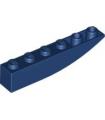 Dark Blue Slope, Curved 6 x 1 Inverted