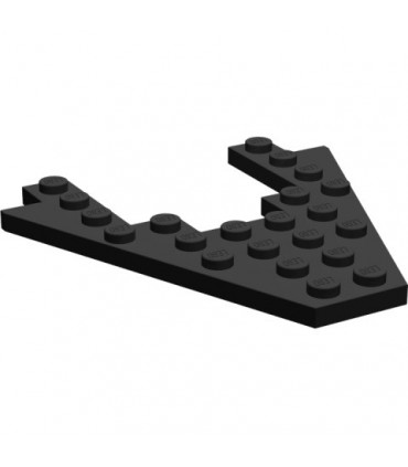 Black Wedge, Plate 8 x 8 with 4 x 4 Cutout