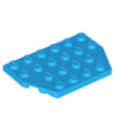 Dark Azure Wedge, Plate 4 x 6 Cut Corners