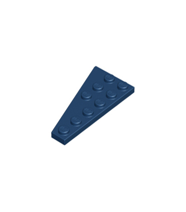 Dark Blue Wedge, Plate 6 x 3 Right