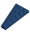 Dark Blue Wedge, Plate 6 x 3 Right