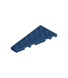 Dark Blue Wedge, Plate 6 x 3 Left