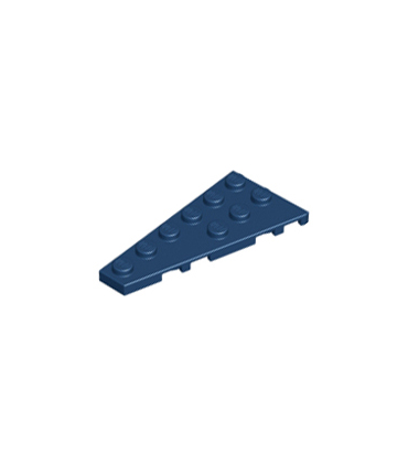 Dark Blue Wedge, Plate 6 x 3 Left