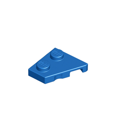 Blue Wedge, Plate 2 x 2 Left