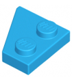 Dark Azure Wedge, Plate 2 x 2 Right