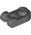 Dark Bluish Gray Plate, Round 1 x 1 with Bar Handle
