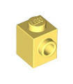 Bright Light Yellow Brick, Modified 1 x 1 with Stud on Side
