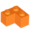 Orange Brick 2 x 2 Corner