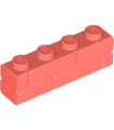 Coral Brick, Modified 1 x 4 with Masonry Profile