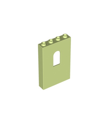Yellowish Green Panel 1 x 4 x 5 Wall with Window