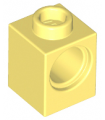 Bright Light Yellow Technic, Brick 1 x 1 with Hole