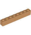 Medium Nougat Brick 1 x 8