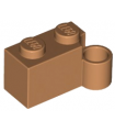 Medium Nougat Hinge Brick 1 x 4 Swivel Base