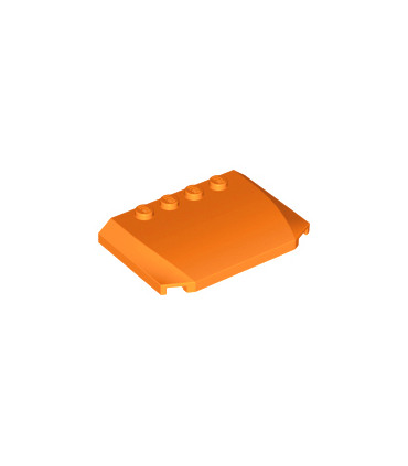 Orange Wedge 4 x 6 x 2/3 Triple Curved