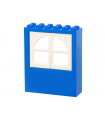 Blue Window 2 x 6 x 6 FreeStyle with 2 White Panes (6236 / 601)
