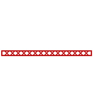 Red Support 1 x 16 Lattice (Train Signal Mast)