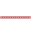 Red Support 1 x 16 Lattice (Train Signal Mast)