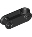 Black Technic, Axle and Pin Connector Perpendicular 3L with Pin Hole