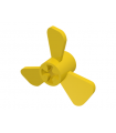 Yellow Propeller 3 Blade 3 Diameter with Axle Hole