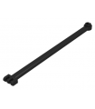 Black Hinge Bar 12L with 3 Fingers and Open End Stud
