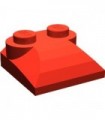 Red Brick, Modified 2 x 2 x 2/3 Two Studs, Curved Slope End
