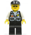 Police - Sheriff Star and 2 Pockets, Black Legs, White Arms, Black Cap, Black Sunglasses