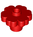 Red Plant Flower 2 x 2 Rounded - Open Stud