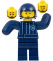 Police Dog Trainer, Dark Blue Helmet, Bite Suit