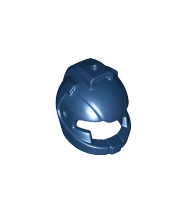 Dark Blue Minifigure, Headgear Helmet Space with Air Intakes and Hole on Top