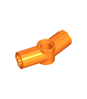 Orange Technic, Axle and Pin Connector Angled 3 - 157.5 degrees