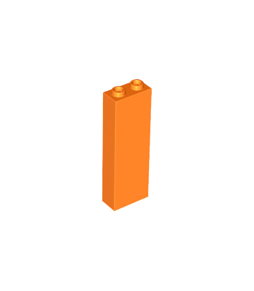 Orange Brick 1 x 2 x 5 - Blocked Open Studs or Hollow Studs
