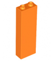 Orange Brick 1 x 2 x 5 - Blocked Open Studs or Hollow Studs